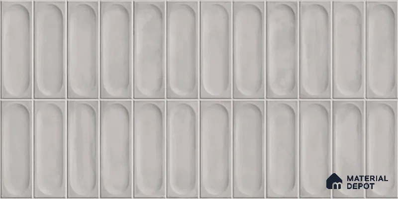 Highlighter Wall Tile TL 06540 G Lorient Grey 2 ft x 1 ft Ceramic Glossy Finish - 8 mm | Suitable for Living Room, Kitchen & Bathroom (Sample)