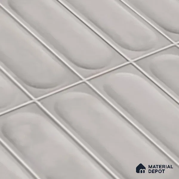 Highlighter Wall Tile TL 06540 G Lorient Grey 2 ft x 1 ft Ceramic Glossy Finish - 8 mm | Suitable for Living Room, Kitchen & Bathroom (Sample)