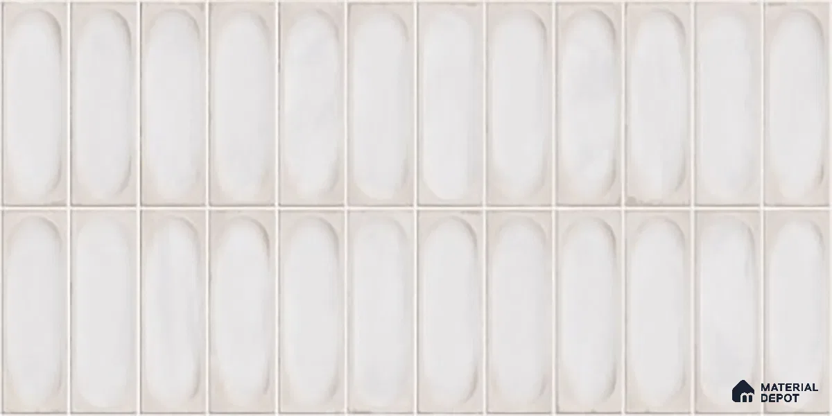 Highlighter Wall Tile TL 06540 H Lorient Blanco 2 ft x 1 ft Ceramic Glossy Finish - 8 mm | Suitable for Living Room, Kitchen & Bathroom (Sample)
