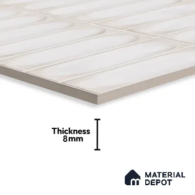 Highlighter Wall Tile TL 06540 H Lorient Blanco 2 ft x 1 ft Ceramic Glossy Finish - 8 mm | Suitable for Living Room, Kitchen & Bathroom (Sample)