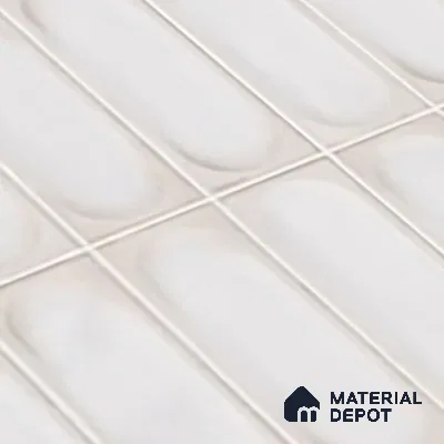 Highlighter Wall Tile TL 06540 H Lorient Blanco 2 ft x 1 ft Ceramic Glossy Finish - 8 mm | Suitable for Living Room, Kitchen & Bathroom (Sample)