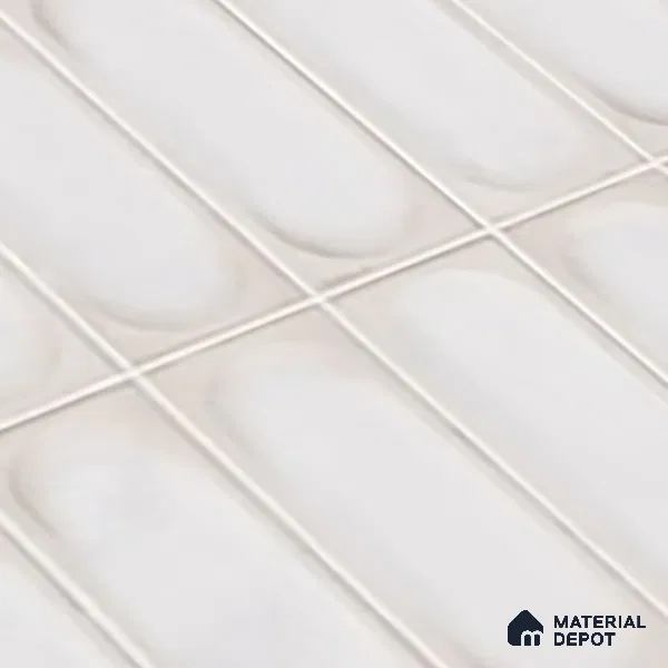 Highlighter Wall Tile TL 06540 H Lorient Blanco 2 ft x 1 ft Ceramic Glossy Finish - 8 mm | Suitable for Living Room, Kitchen & Bathroom (Sample)