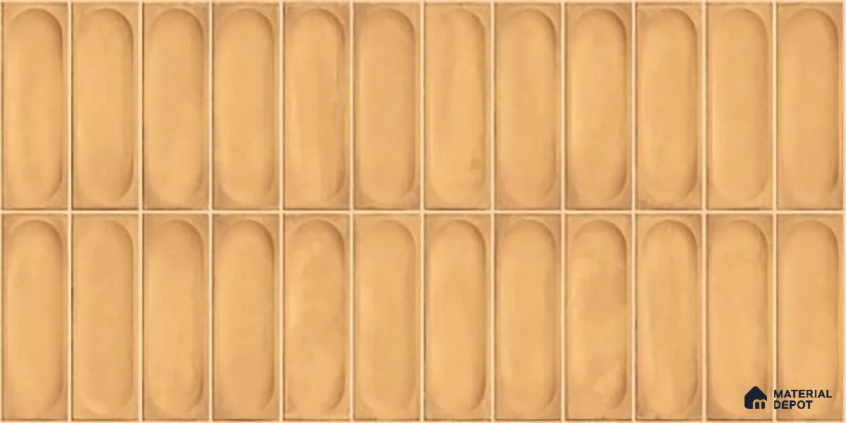 Highlighter Wall Tile TL 06540 Lorient Orange 2 ft x 1 ft Ceramic Matte Finish - 8 mm | Suitable for Living Room, Kitchen & Bathroom (Sample)