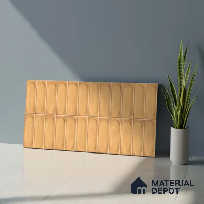 Highlighter Wall Tile TL 06540 Lorient Orange 2 ft x 1 ft Ceramic Matte Finish - 8 mm | Suitable for Living Room, Kitchen & Bathroom (Sample)