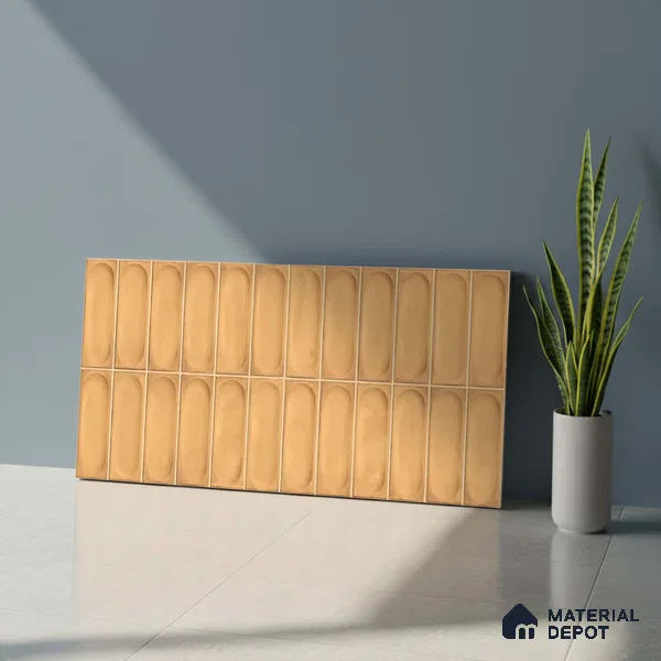 Highlighter Wall Tile TL 06540 Lorient Orange 2 ft x 1 ft Ceramic Matte Finish - 8 mm | Suitable for Living Room, Kitchen & Bathroom (Sample)
