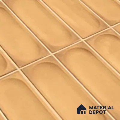 Highlighter Wall Tile TL 06540 Lorient Orange 2 ft x 1 ft Ceramic Matte Finish - 8 mm | Suitable for Living Room, Kitchen & Bathroom (Sample)