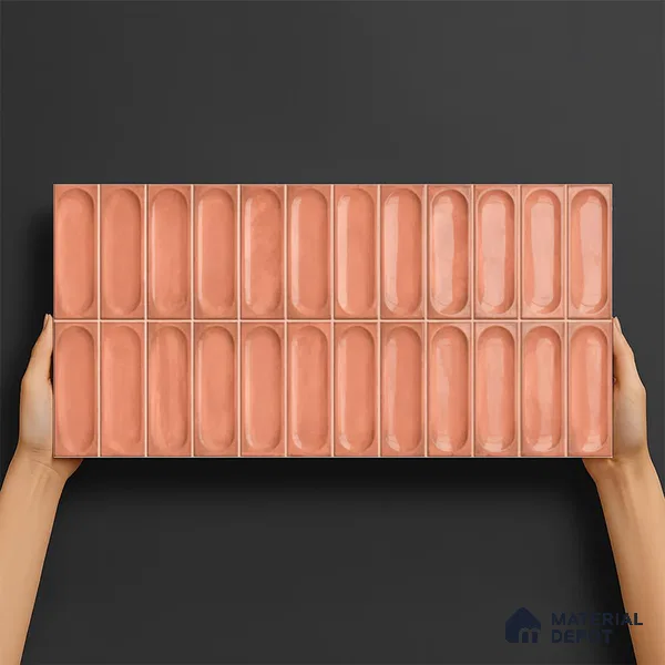 Faux Subway Wall Tile TL 06540 R Lorient Fenta 2 ft x 1 ft Ceramic Glossy Finish - 8 mm | Suitable For Kitchen, Bathroom, Dining Area