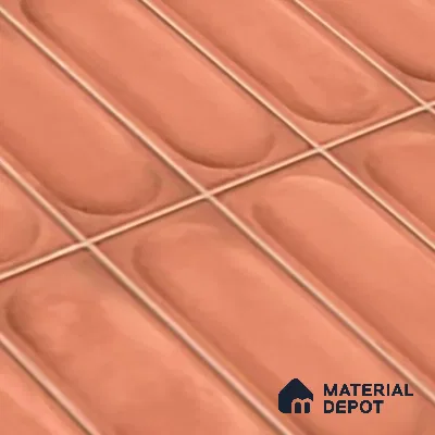 Faux Subway Wall Tile TL 06540 R Lorient Fenta 2 ft x 1 ft Ceramic Glossy Finish - 8 mm | Suitable For Kitchen, Bathroom, Dining Area