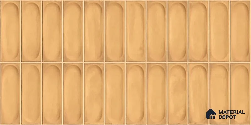 Faux Subway Wall Tile TL 06540 T Lorient Orange 2 ft x 1 ft Ceramic Glossy Finish - 8 mm | Suitable For Kitchen, Bathroom, Dining Area