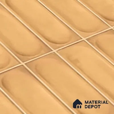 Faux Subway Wall Tile TL 06540 T Lorient Orange 2 ft x 1 ft Ceramic Glossy Finish - 8 mm | Suitable For Kitchen, Bathroom, Dining Area