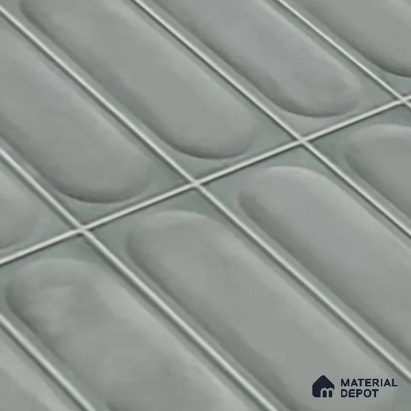 Faux Subway Wall Tile TL 06540 U Lorient Aqua 2 ft x 1 ft Ceramic Glossy Finish - 8 mm | Suitable For Kitchen Backsplash, Bathroom & Basin Accent