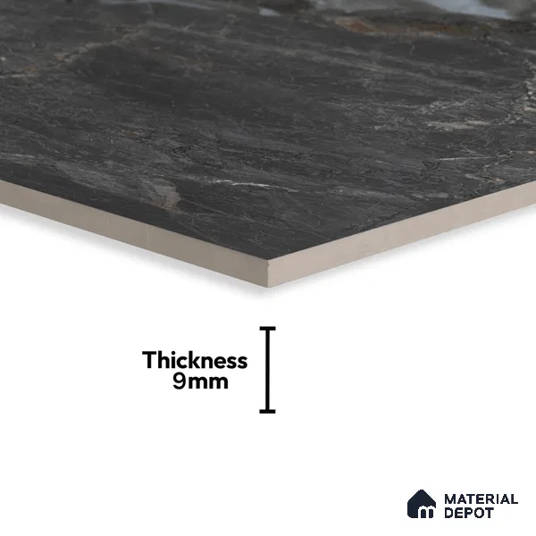 Endless Marble Floor & Wall Tile | TL 01079 Snow White | 4 ft x 2 ft Glossy Finish Vitrified Tile - 9 mm | Suitable For Living Room, Bedroom, Dining Area