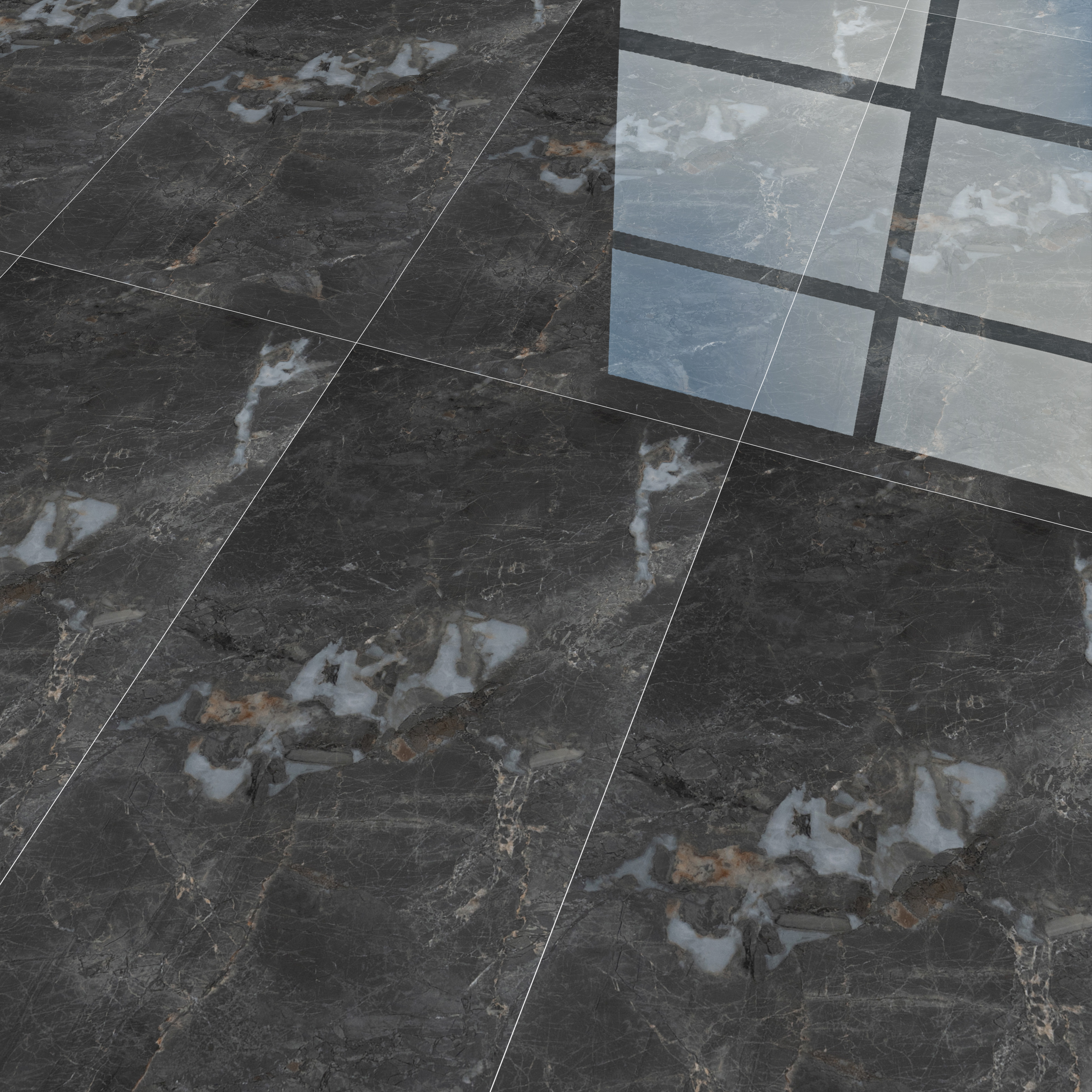 Endless Marble Floor & Wall Tile | TL 01079 Snow White | 4 ft x 2 ft Glossy Finish Vitrified Tile - 9 mm | Suitable For Living Room, Bedroom, Dining Area
