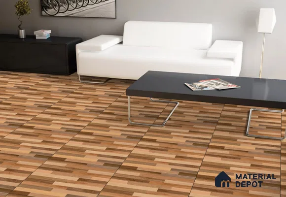 TL 00443 Organic Brown 2 ft x 2 ft Matte Finish Digital Porcelain Floor & Wall Tile - 9.5 mm
