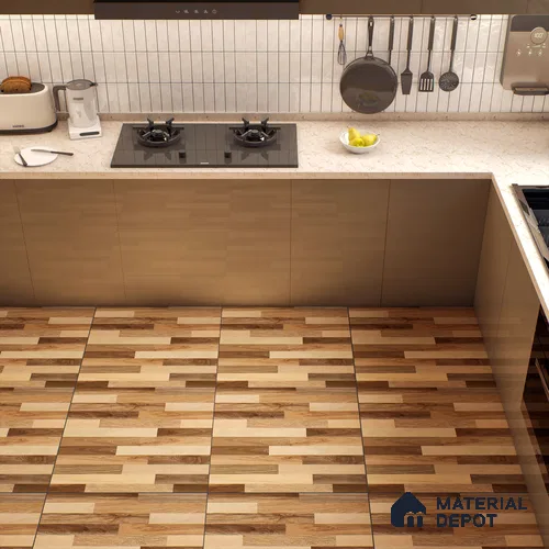 TL 00443 Organic Brown 2 ft x 2 ft Matte Finish Digital Porcelain Floor & Wall Tile - 9.5 mm