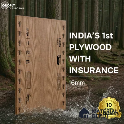 Oroply PL 00052 7 x 4 ft Classic BWP Grade | IS 303 BWP Certified Plywood - 16 mm | Warranty - 10 Years