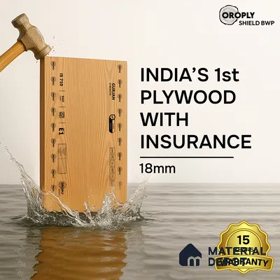 Oroply PL 00063 7 x 4 ft Shield BWP Grade | IS 303 BWP Certified Plywood - 18 mm | Warranty - 15 Years