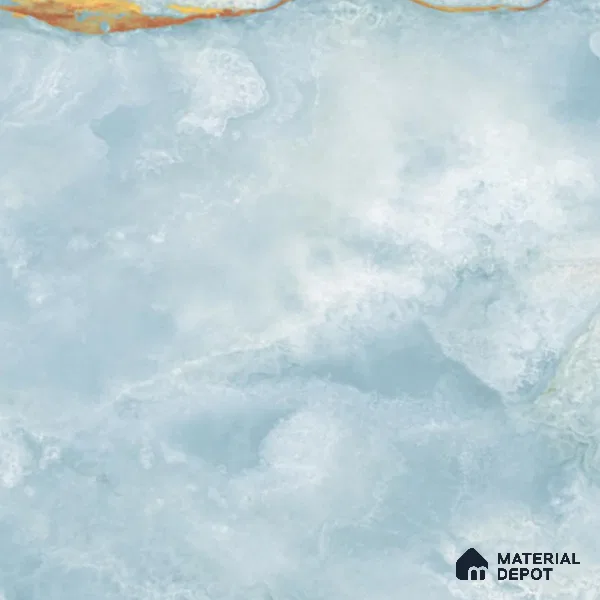 Budget Friendly Marble Floor & Wall Tile Value For Money TL 05586 Aqua Osla 4 ft x 2 ft - Vitrified Glossy Finish -9 mm | Suitable for Living Room, Bedroom & Bathroom