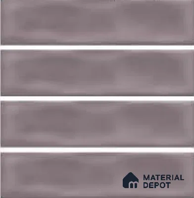 Subway Wall Tile TL 04826 AA Encanto Burnt Gris Brown 12 x 3 inch Ceramic Glossy Finish - 6.5 mm | Suitable for Highlighter Walls, Foyer, Bathroom, Kitchen Wall & Backsplashes (Sample)