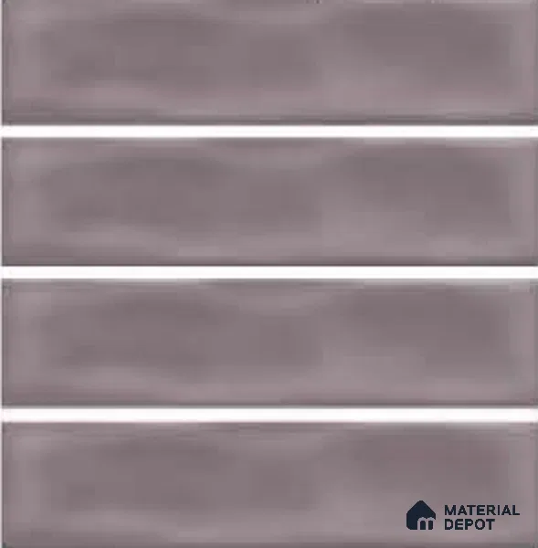 Subway Wall Tile TL 04826 AA Encanto Burnt Gris Brown 12 x 3 inch Ceramic Glossy Finish - 6.5 mm | Suitable for Highlighter Walls, Foyer, Bathroom, Kitchen Wall & Backsplashes (Sample)