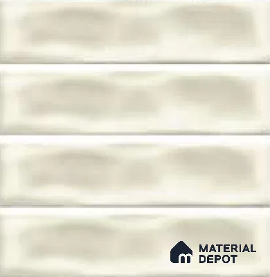 Subway Wall Tile TL 04826 AC Encanto Shade 1 Oxford Ivory 12 x 3 inch Ceramic Glossy Finish - 6.5 mm | Suitable for Highlighter Walls, Foyer, Bathroom, Kitchen Wall & Backsplashes