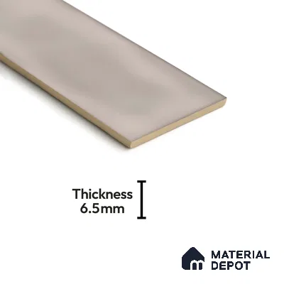 Subway Wall Tile TL 04826 AD Encanto Nimbus Silver 12 x 3 inch Ceramic Glossy Finish - 6.5 mm | Suitable for Highlighter Walls, Foyer, Bathroom, Kitchen Wall & Backsplashes (Sample)