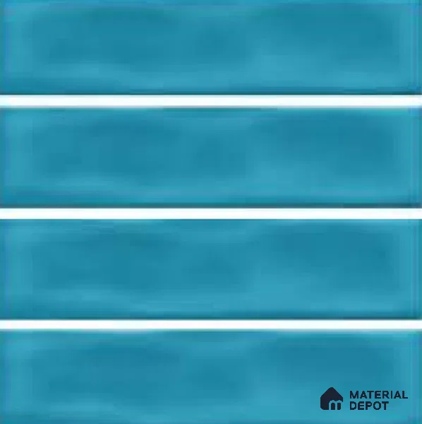 Subway Wall Tile TL 04826 AF Encanto Shade 6 Mild Blue 12 x 3 inch Ceramic Glossy Finish - 6.5 mm | Suitable for Highlighter Walls, Foyer, Bathroom, Kitchen Wall & Backsplashes (Sample)