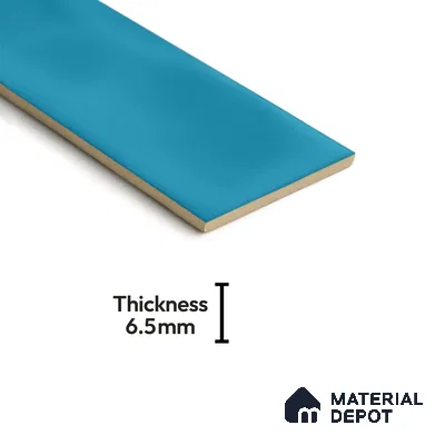 Subway Wall Tile TL 04826 AF Encanto Shade 6 Mild Blue 12 x 3 inch Ceramic Glossy Finish - 6.5 mm | Suitable for Highlighter Walls, Foyer, Bathroom, Kitchen Wall & Backsplashes (Sample)