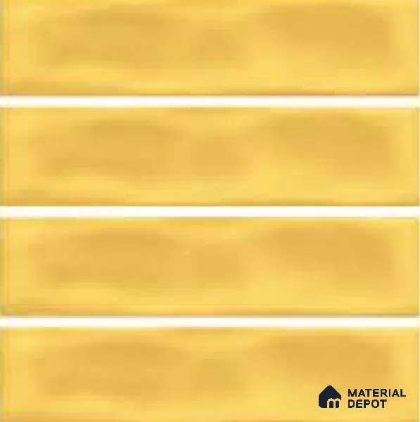 Subway Wall Tile TL 04826 AI Encanto Buttery Yellow 12 x 3 inch Ceramic Glossy Finish - 6.5 mm | Suitable for Highlighter Walls, Foyer, Bathroom, Kitchen Wall & Backsplashes