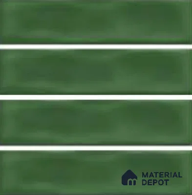 Subway Wall Tile TL 04826 AK Encanto Shade 3 Deep Sea Green 12 x 3 inch Ceramic Glossy Finish - 6.5 mm | Suitable for Highlighter Walls, Foyer, Bathroom, Kitchen Wall & Backsplashes (Sample)