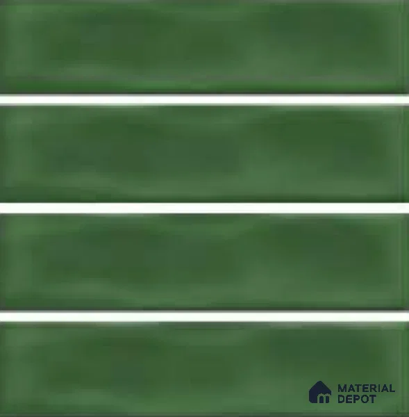 Subway Wall Tile TL 04826 AK Encanto Shade 3 Deep Sea Green 12 x 3 inch Ceramic Glossy Finish - 6.5 mm | Suitable for Highlighter Walls, Foyer, Bathroom, Kitchen Wall & Backsplashes (Sample)