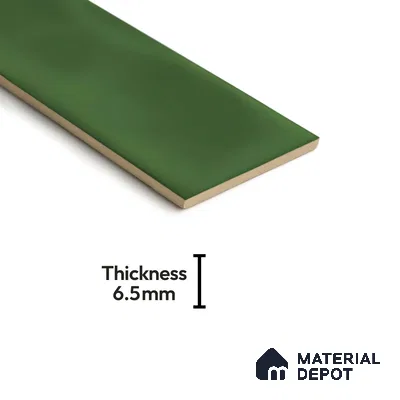 Subway Wall Tile TL 04826 AK Encanto Shade 3 Deep Sea Green 12 x 3 inch Ceramic Glossy Finish - 6.5 mm | Suitable for Highlighter Walls, Foyer, Bathroom, Kitchen Wall & Backsplashes (Sample)