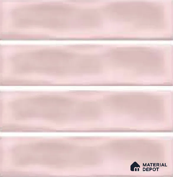 Subway Wall Tile TL 04826 AL Encanto Shade 2 Nexa Pink 12 x 3 inch Ceramic Glossy Finish - 6.5 mm | Suitable for Highlighter Walls, Foyer, Bathroom, Kitchen Wall & Backsplashes (Sample)