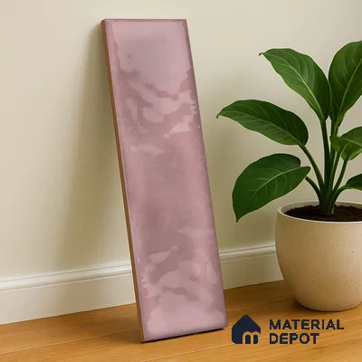 Subway Wall Tile TL 04826 AL Encanto Shade 2 Nexa Pink 12 x 3 inch Ceramic Glossy Finish - 6.5 mm | Suitable for Highlighter Walls, Foyer, Bathroom, Kitchen Wall & Backsplashes (Sample)