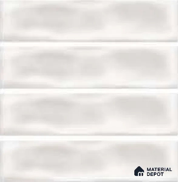 Subway Wall Tile TL 04826 AN Encanto Oxford Rose White 12 x 3 inch Ceramic Matte Finish - 6.5 mm | Suitable for Highlighter Walls, Foyer, Bathroom, Kitchen Wall & Backsplashes (Sample)