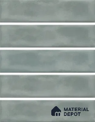 Subway Wall Tile TL 04826 B Encanto Shade 2 Tundra Grey 12 x 3 inch Ceramic Glossy Finish - 6.5 mm | Suitable for Highlighter Walls, Foyer, Bathroom, Kitchen Wall & Backsplashes