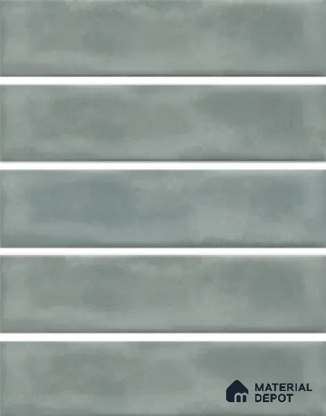 Subway Wall Tile TL 04826 B Encanto Shade 2 Tundra Grey 12 x 3 inch Ceramic Glossy Finish - 6.5 mm | Suitable for Highlighter Walls, Foyer, Bathroom, Kitchen Wall & Backsplashes