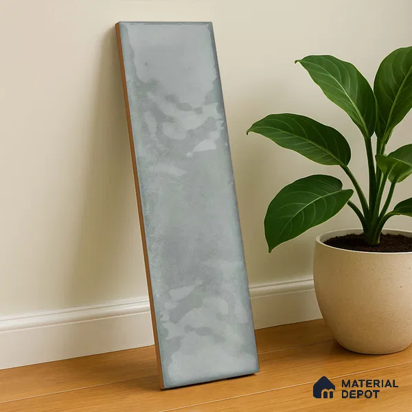 Subway Wall Tile TL 04826 B Encanto Shade 2 Tundra Grey 12 x 3 inch Ceramic Glossy Finish - 6.5 mm | Suitable for Highlighter Walls, Foyer, Bathroom, Kitchen Wall & Backsplashes