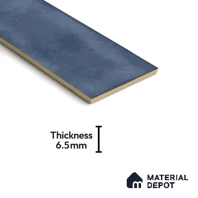 Subway Wall Tile TL 04826 E Encanto Shade 2 Bimini Blue 12 x 3 inch Ceramic Glossy Finish - 6.5 mm | Suitable for Highlighter Walls, Foyer, Bathroom, Kitchen Wall & Backsplashes (Sample)