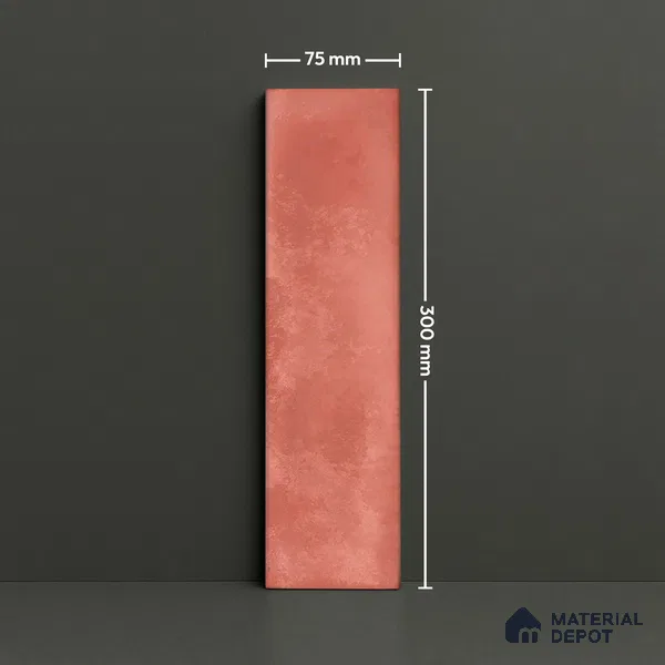 Subway Wall Tile TL 04826 F Encanto Shade 1 Bronze Brown 12 x 3 inch Ceramic Glossy Finish - 6.5 mm | Suitable for Highlighter Walls, Foyer, Bathroom, Kitchen Wall & Backsplashes