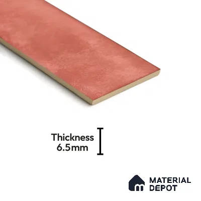 Subway Wall Tile TL 04826 F Encanto Shade 1 Bronze Brown 12 x 3 inch Ceramic Glossy Finish - 6.5 mm | Suitable for Highlighter Walls, Foyer, Bathroom, Kitchen Wall & Backsplashes