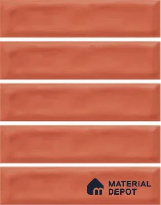 Subway Wall Tile TL 04826 H Encanto Spiced Umber 12 x 3 inch Ceramic Glossy Finish - 6.5 mm | Suitable for Highlighter Walls, Foyer, Bathroom, Kitchen Wall & Backsplashes