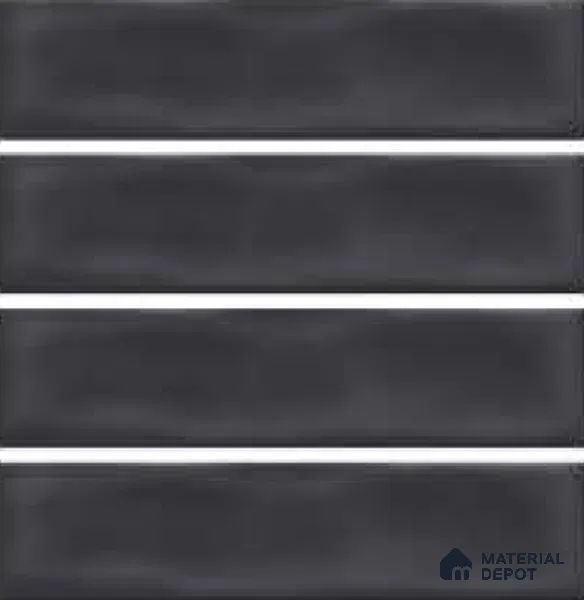 Subway Wall Tile TL 04826 M Encanto Inky Depths 12 x 3 inch Ceramic Glossy Finish - 6.5 mm | Suitable for Highlighter Walls, Foyer, Bathroom, Kitchen Wall & Backsplashes (Sample)