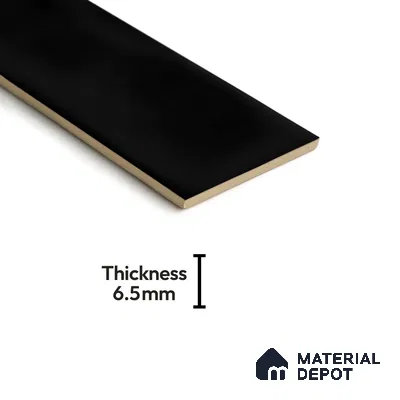 Subway Wall Tile TL 04826 M Encanto Inky Depths 12 x 3 inch Ceramic Glossy Finish - 6.5 mm | Suitable for Highlighter Walls, Foyer, Bathroom, Kitchen Wall & Backsplashes (Sample)