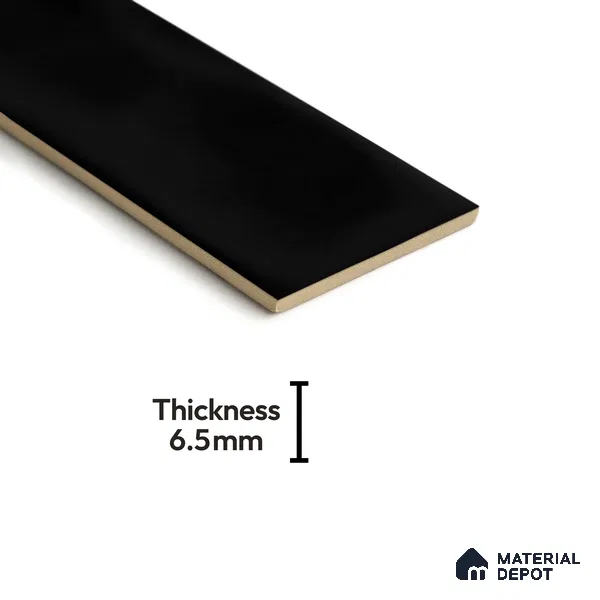 Subway Wall Tile TL 04826 M Encanto Inky Depths 12 x 3 inch Ceramic Glossy Finish - 6.5 mm | Suitable for Highlighter Walls, Foyer, Bathroom, Kitchen Wall & Backsplashes (Sample)