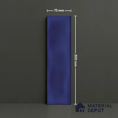 Subway Wall Tile TL 04826 P Encanto Azul Navia 12 x 3 inch Ceramic Matte Finish - 6.5 mm | Suitable for Highlighter Walls, Foyer, Bathroom, Kitchen Wall & Backsplashes