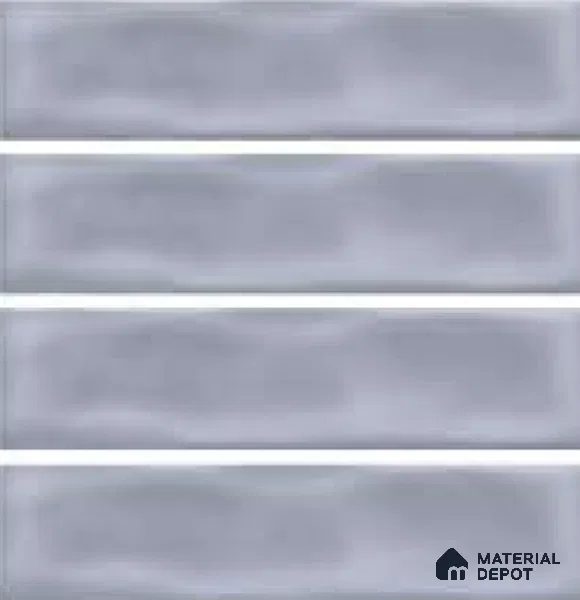 Subway Wall Tile TL 04826 Q Encanto Shade 1 Smoke Grigio 12 x 3 inch Ceramic Glossy Finish - 6.5 mm | Suitable for Highlighter Walls, Foyer, Bathroom, Kitchen Wall & Backsplashes (Sample)