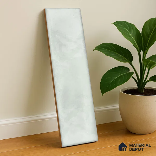 Subway Wall Tile TL 04826 Encanto Shade 1 Liz Green 12 x 3 inch Ceramic Glossy Finish - 6.5 mm | Suitable for Highlighter Walls, Foyer, Bathroom, Kitchen Wall & Backsplashes (Sample)