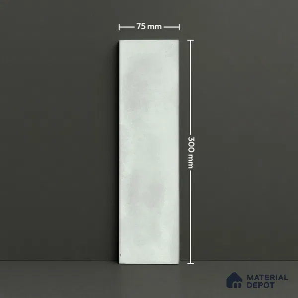 Subway Wall Tile TL 04826 Encanto Shade 1 Liz Green 12 x 3 inch Ceramic Glossy Finish - 6.5 mm | Suitable for Highlighter Walls, Foyer, Bathroom, Kitchen Wall & Backsplashes (Sample)