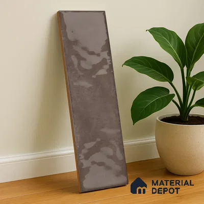 Subway Wall Tile TL 04826 T Encanto Shade 1 Tawny Umber 12 x 3 inch Ceramic Glossy Finish - 6.5 mm | Suitable for Highlighter Walls, Foyer, Bathroom, Kitchen Wall & Backsplashes